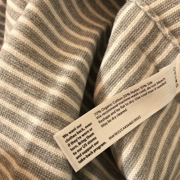 Eileen Fisher Organic Cotton Striped Sweater - Picture 7 of 7